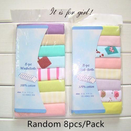 8pc Baby Towels Babies Stuff Saliva Washcloth Handkerchief