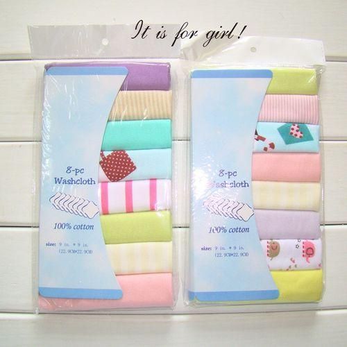 8pc Baby Towels Babies Stuff Saliva Washcloth Handkerchief