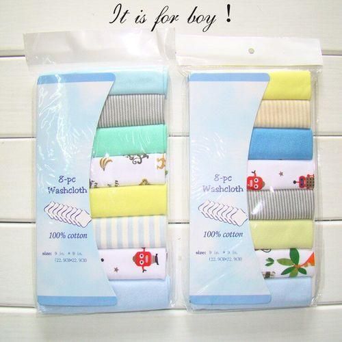 8pc Baby Towels Babies Stuff Saliva Washcloth Handkerchief