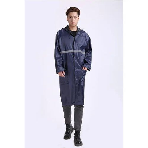 Generic Xim Adult Rain Coat- Navy Blue