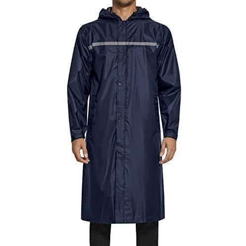 Generic Xim Adult Rain Coat- Navy Blue