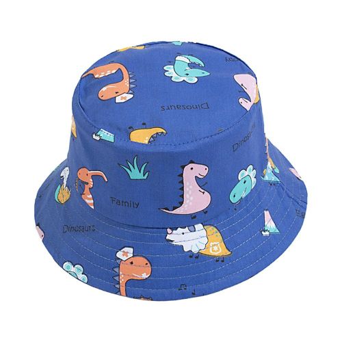 Casual Children's Bucket Hats Cute Cartoon Pattern Kids Sun Hat Fisherman Caps for Beach Hiking Fishing NO5245