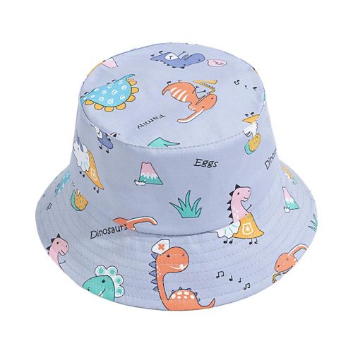 Casual Children's Bucket Hats Cute Cartoon Pattern Kids Sun Hat Fisherman Caps for Beach Hiking Fishing NO5245