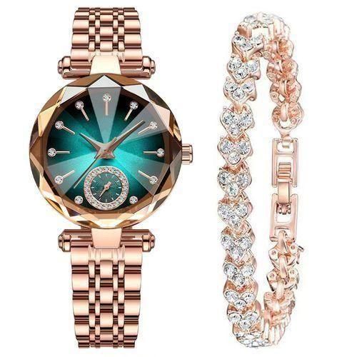 Women's Elegant Fashion Analog Creative Diamond Dial Wrist Watch