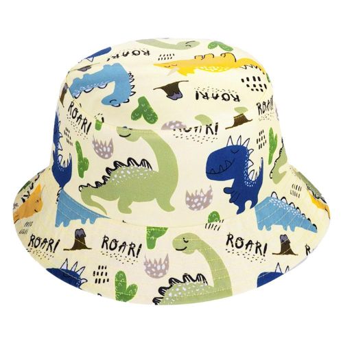 Casual Children's Bucket Hats Cute Cartoon Pattern Kids Sun Hat Fisherman Caps for Beach Hiking Fishing NO5245
