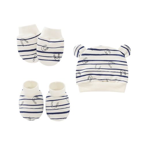 Baby Newborn Mittens Socks Beanies Cap Kit Infants Anti