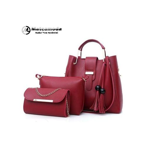 Mateamoda 3 PCS Women Bags Ladies Bags Handbags Purse Shoulder Bags Tote Bags Hobo Bags