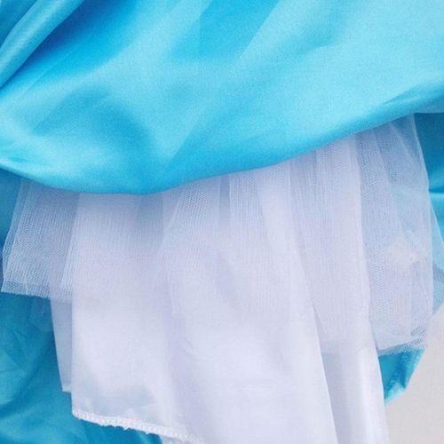 Fashion Cute Kids Children Girls Dress Princess Snow Queen Fancy Costume Long Cape Cosplay NO5273