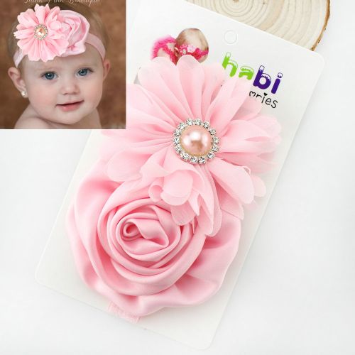Pearl Snowflake Chiffon Christmas Hair Bandage Band