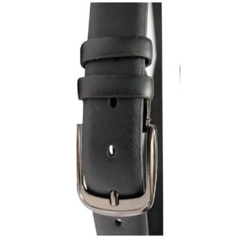 Bundle of Men's Faux Leather Wallet And Belt Design And Buckle May Varry- Black