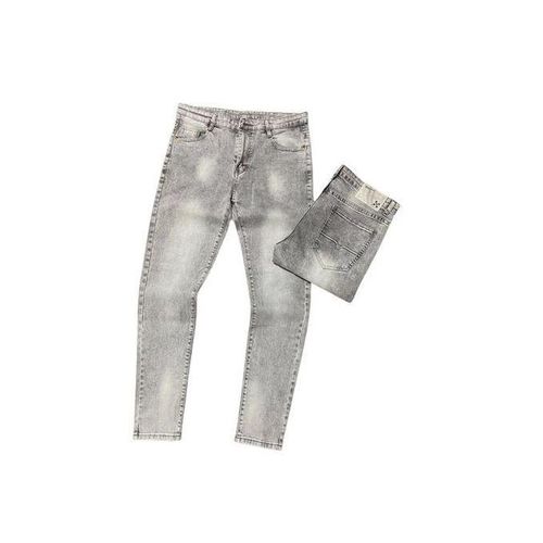 Men's Designer Skinny Jeans Trousers - Grey