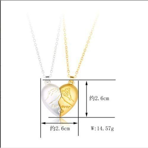 A Pair Of New Couple Necklaces