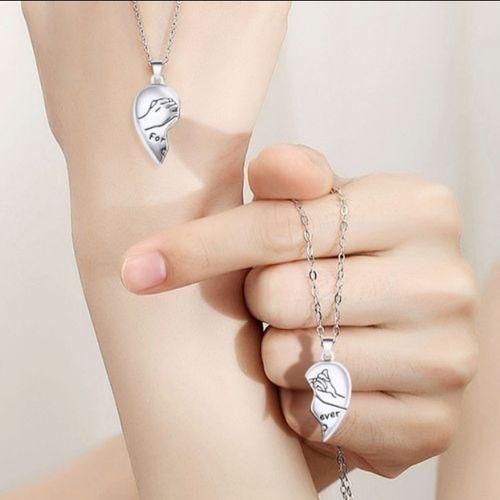 A Pair Of New Couple Necklaces
