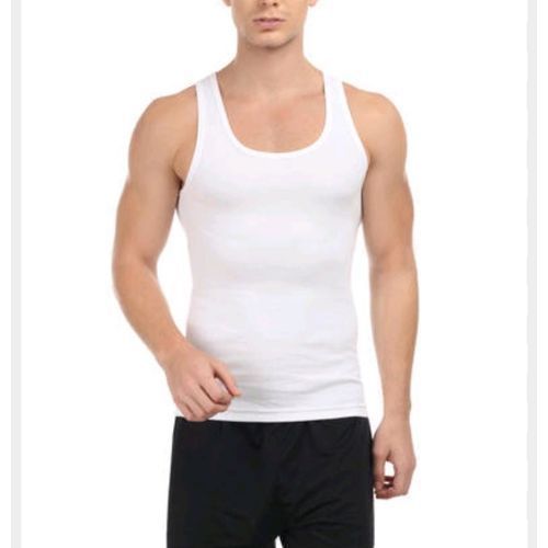 3Pack Of Men's Cotton  Vest - White, Black, Gray
