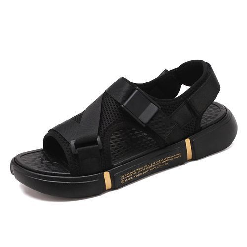 Fashionable Outdoor Breathable And Comfortable Casual Men's Sandals-Black