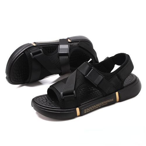 Fashionable Outdoor Breathable And Comfortable Casual Men's Sandals-Black
