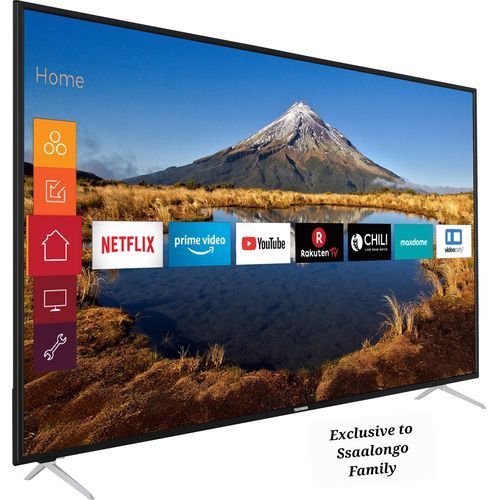 Global Star 55" Inch Android Smart UHD LED TV With Built-In WIFI -Black