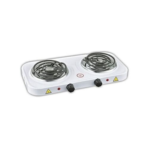 Double Burner Electric Coil Hot Plate - Black
