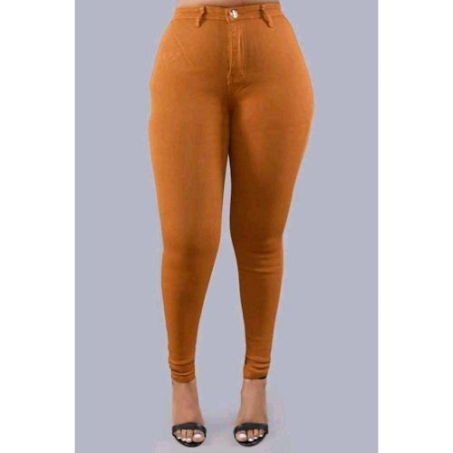 3 Pack Ladies High Waist Jeans Body Shapers - Maroon, Purple, Gold yellow