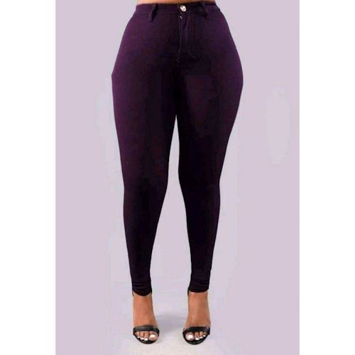 3 Pack Ladies High Waist Jeans Body Shapers - Maroon, Purple, Gold yellow