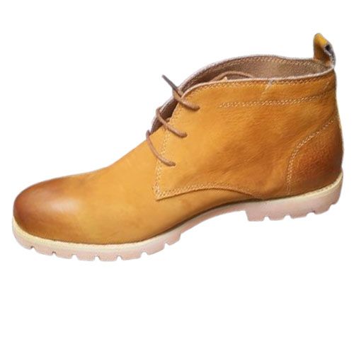 Men's Designer Lace Boots - Cream,White