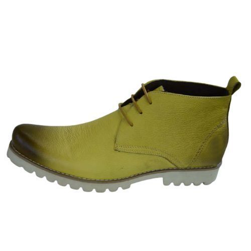 Men's Designer Lace Boots - Cream,White