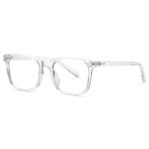 Transparent Photochromic Anit Blue Light Glasses Rectangle Eyewear Frame