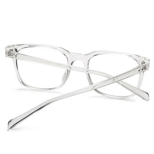 Transparent Photochromic Anit Blue Light Glasses Rectangle Eyewear Frame
