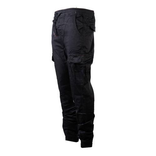 Men's Khaki Track Pants - Black