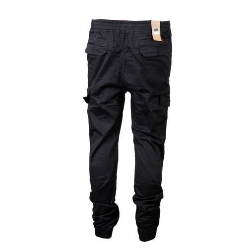 Men's Khaki Track Pants - Black