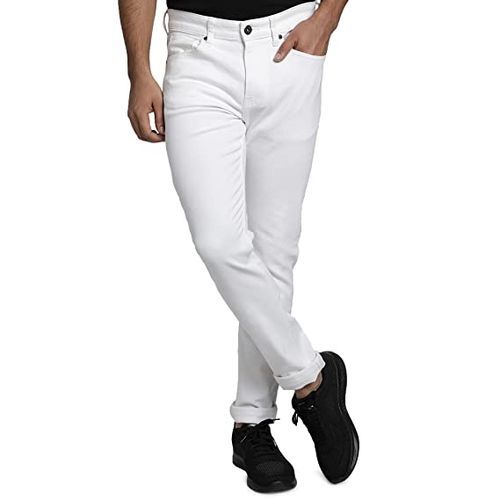 Two Pack Of Mens Slim Desgner Jeans - Black White