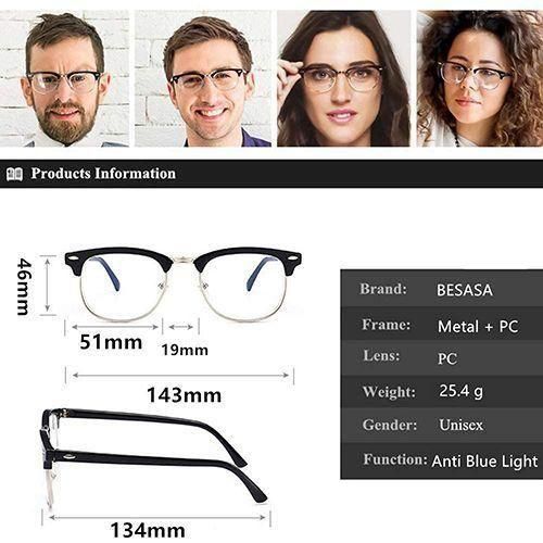 Anti-radiation Eyeglasses Replaceable Lens Computer Glasses