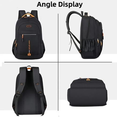 Men's Backpack, Laptop Bag - Black