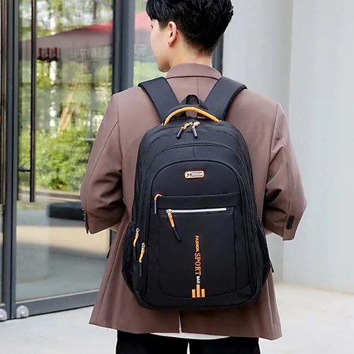 Men's Backpack, Laptop Bag - Black