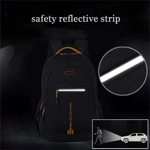 Men's Backpack, Laptop Bag - Black