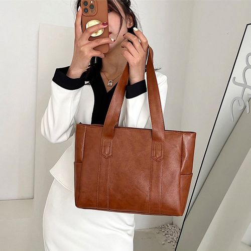 Women PU Leather Handbags Big Capacity Tote Bags Shoulder Bag Shopper Bags