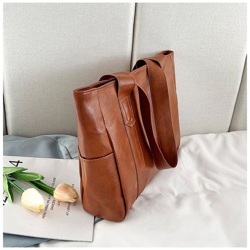 Women PU Leather Handbags Big Capacity Tote Bags Shoulder Bag Shopper Bags
