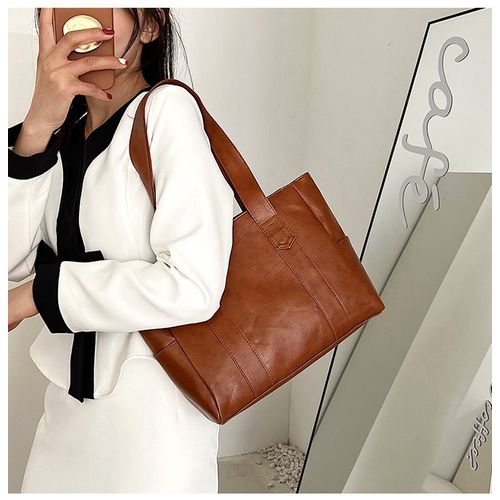 Women PU Leather Handbags Big Capacity Tote Bags Shoulder Bag Shopper Bags