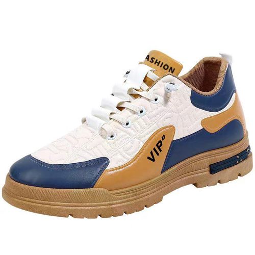 ALagzi Men's Hot Selling Fashion Board Shoes - White Khaki