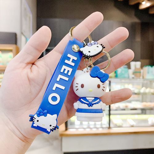 Sanrio Hello Kitty Silicone Doll Doll Key Chain Backpack
