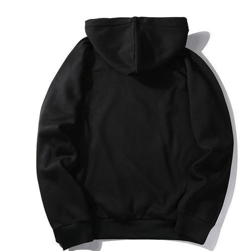 Unisex Casual Long Sleeve Breathable Hoodie - Black