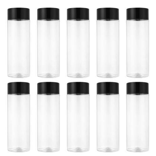 10Pcs 400Ml13.5Oz Plastic Juice Bottle Transparent Coarse C