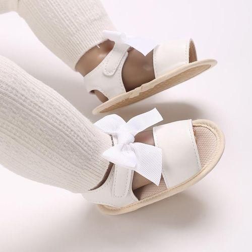 Baby Bowknot Princess Flat Shoes Baby Girls Soft Sole Lightweight And Comfortable Walking Shoes