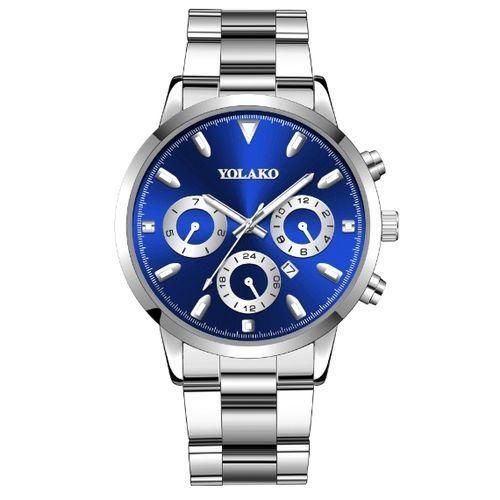Mens Watches Male Quartz Calendar Watch For Men Business Luminous Clock