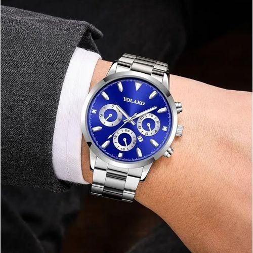 Mens Watches Male Quartz Calendar Watch For Men Business Luminous Clock