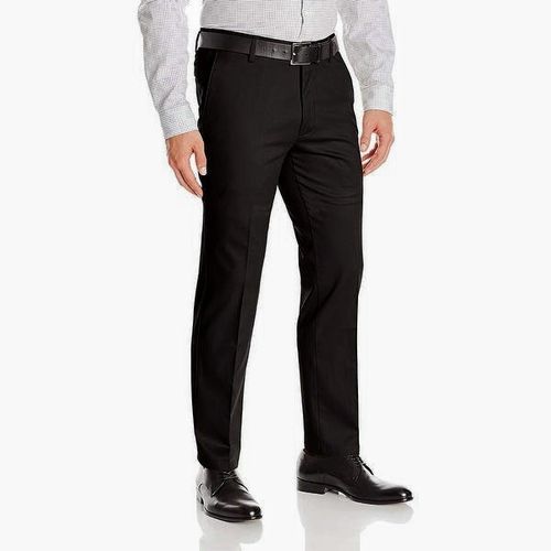 4 Pack of Men's Formal Trousers - Black,Grey,Coffee Brown & Navy Blue