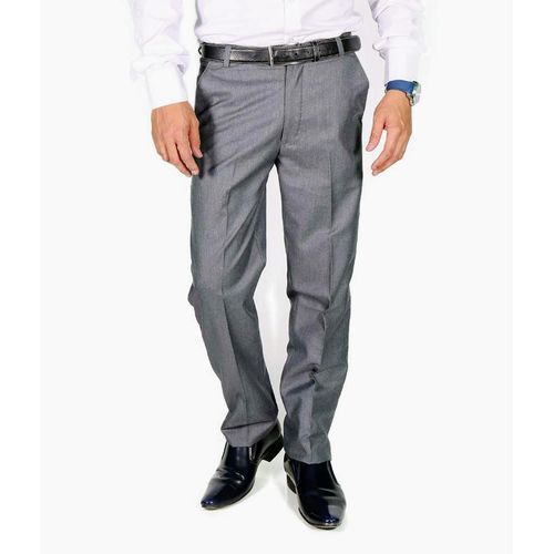 4 Pack of Men's Formal Trousers - Black,Grey,Coffee Brown & Navy Blue