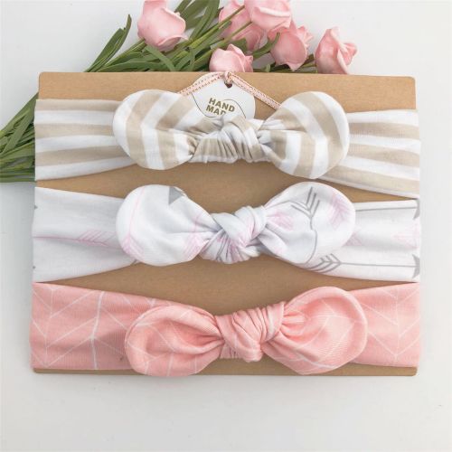 3PcsLot Colorful Boho Newborn Toddler Headband Ribbon