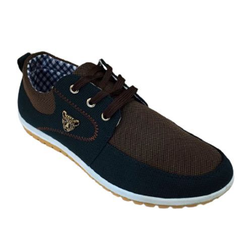 Men's Lace Up Sneakers - Navy Blue,Brown,White