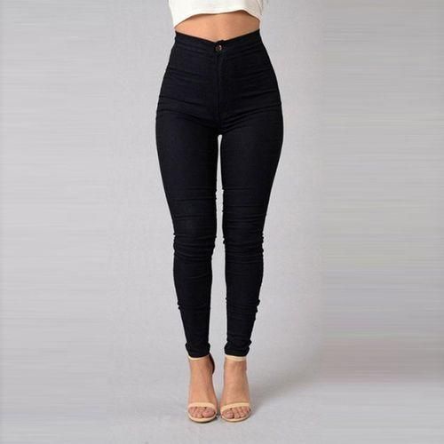 Ladies' Bodyshapers Skinny Strecher Jeans - Black